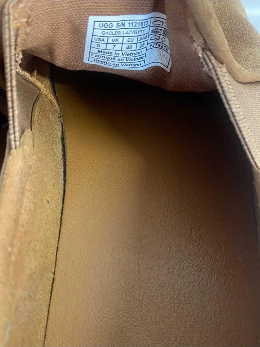 UGG Women's Suede Slip-On Loafers in Chestnut Brown